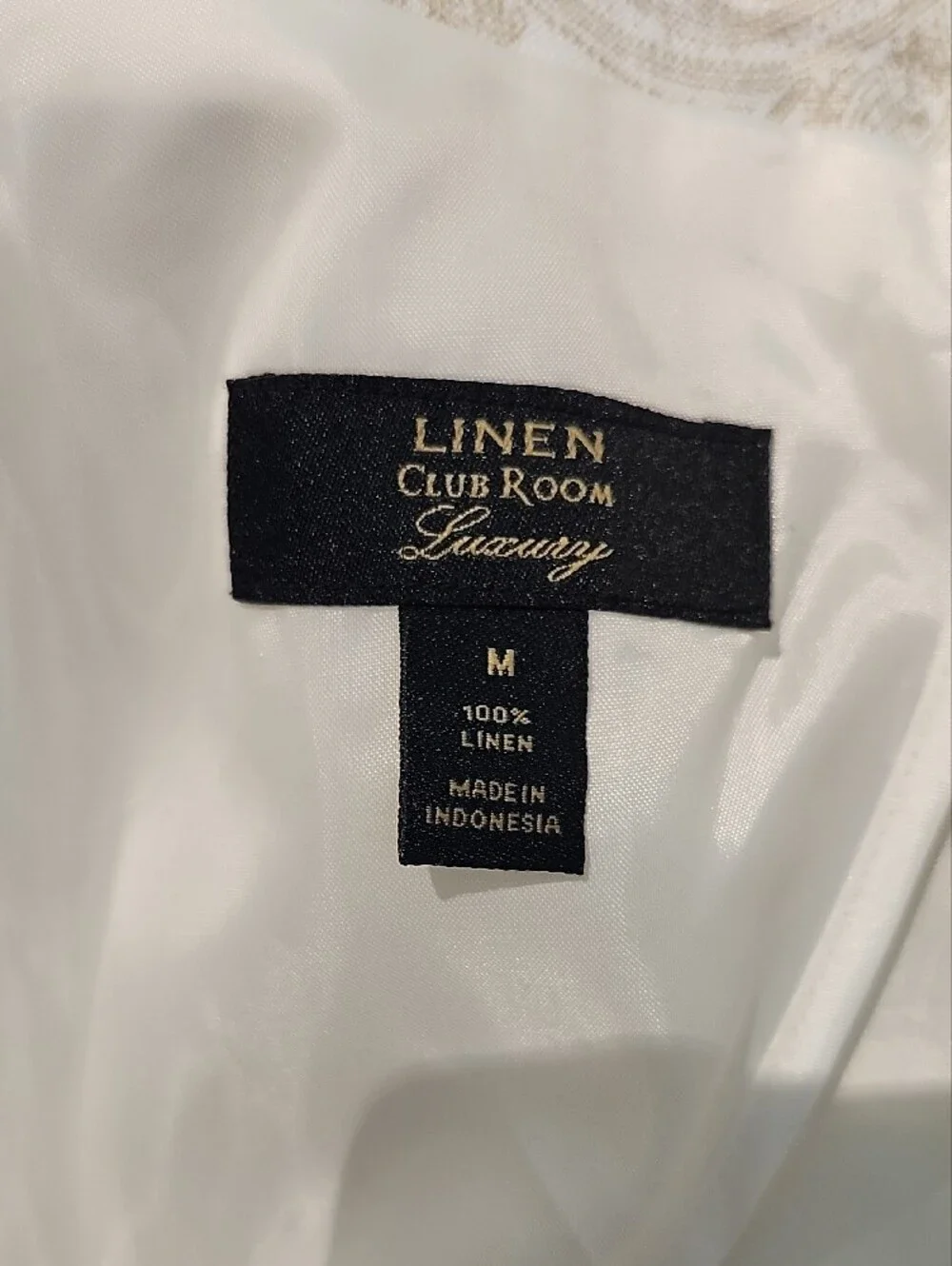 NWT Club Room Luxury 100% Linen Paisley Blazer White/Cream Men’s Size Medium